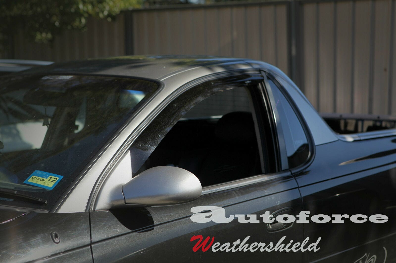 Installed View - Holden Commodore VT VX VY VZ Sedan (1997-2006): Premium Window Visors (Front Only)