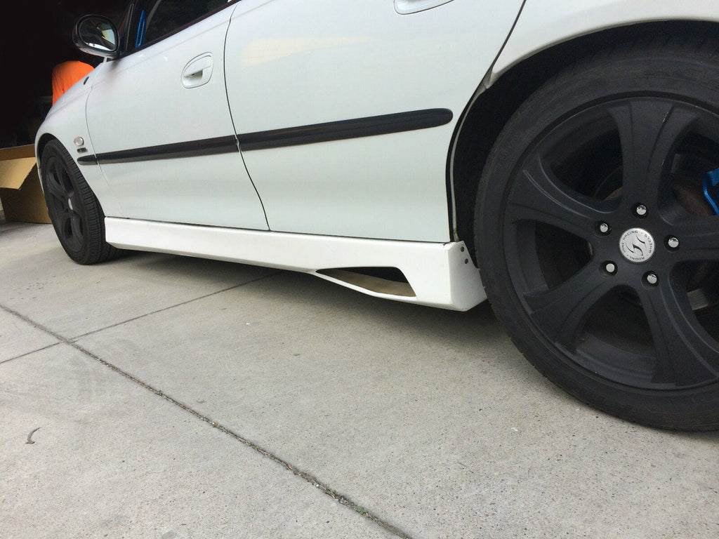 Installed View - Holden Commodore VT VX VY VZ Sedan: VE Style Side Skirts