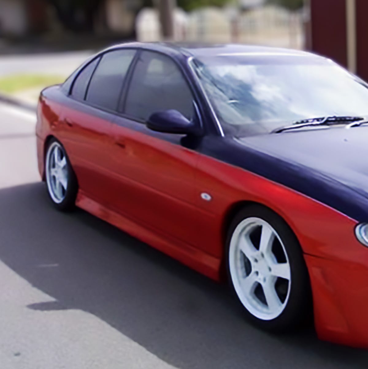 Installed View - Holden Commodore VT VX VY VZ Sedan: VZ Style Side Skirts