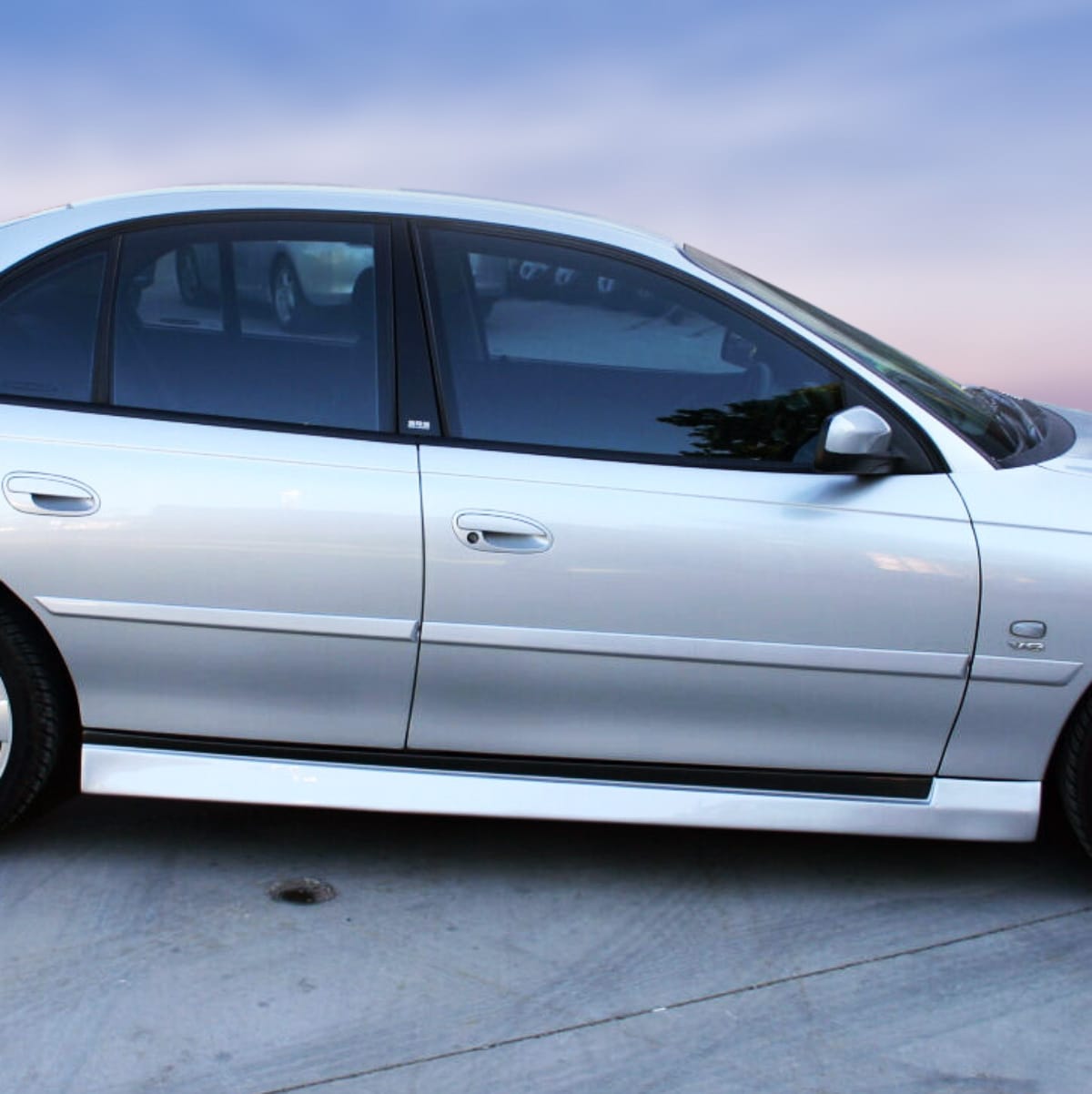 Installed View - Holden Commodore VT VX VY VZ Sedan: VZ Style Side Skirts