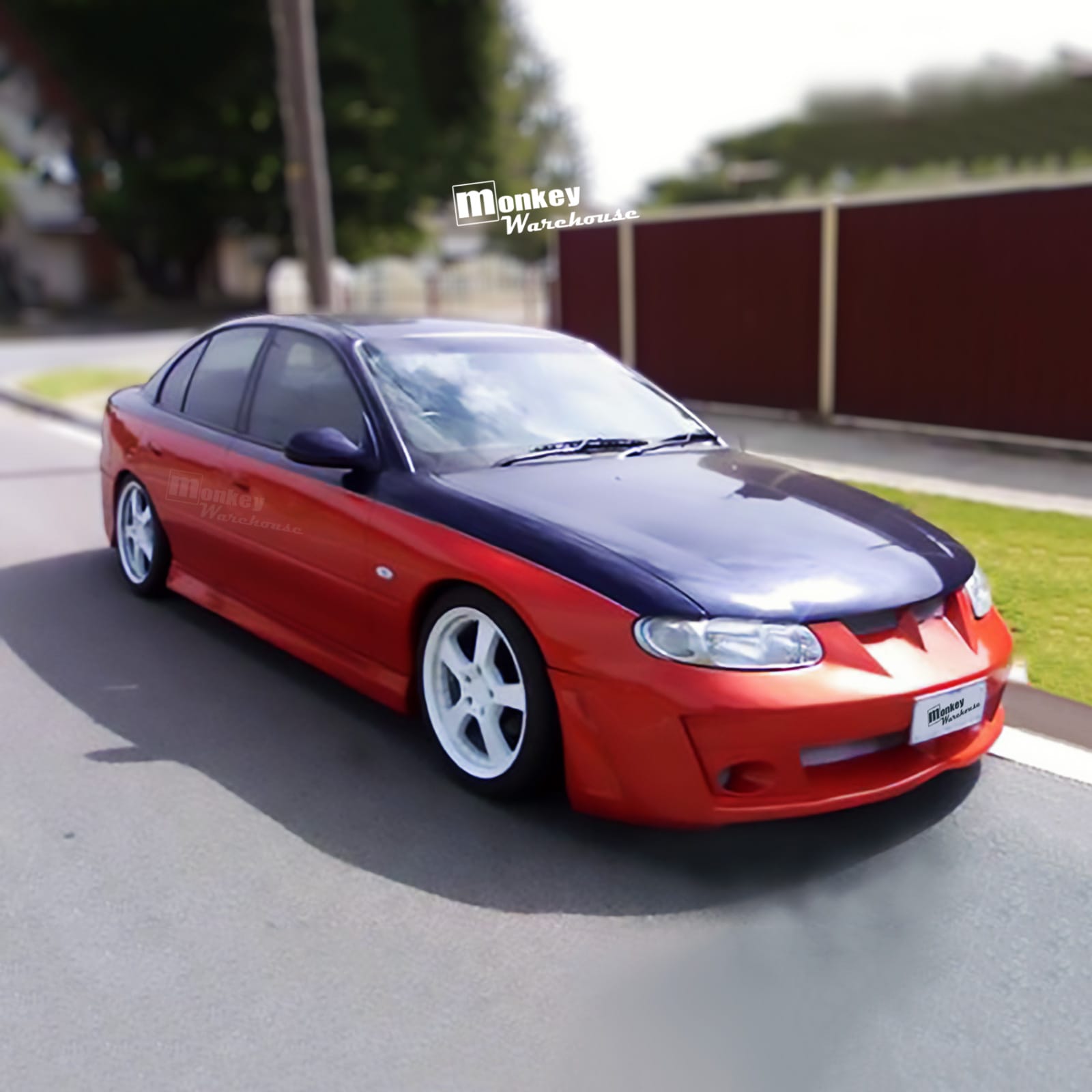 Installed View - Holden Commodore VT VX VY VZ Sedan: VZ Style Side Skirts