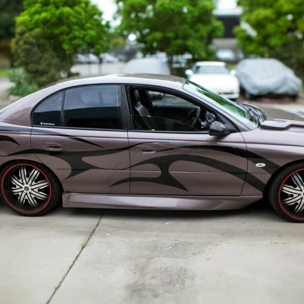 Installed View - Holden Commodore VT VY VZ Sedan: Super V8 Race Side Skirts