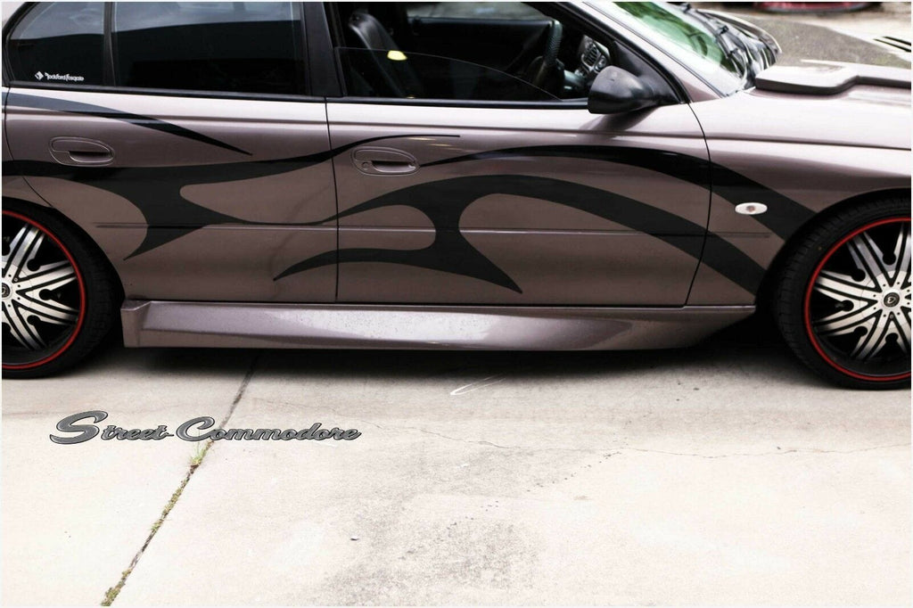 Installed View - Holden Commodore VT VY VZ Sedan: Super V8 Race Side Skirts