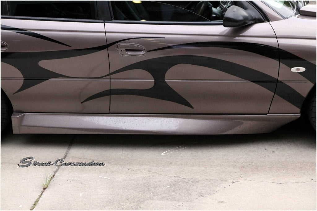 Installed View - Holden Commodore VT VY VZ Sedan: Super V8 Race Side Skirts