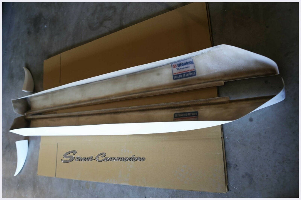 Installed View - Holden Commodore VT VY VZ Sedan: Super V8 Race Side Skirts