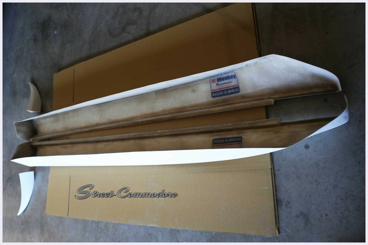 Installed View - Holden Commodore VT VY VZ Sedan: Super V8 Race Side Skirts