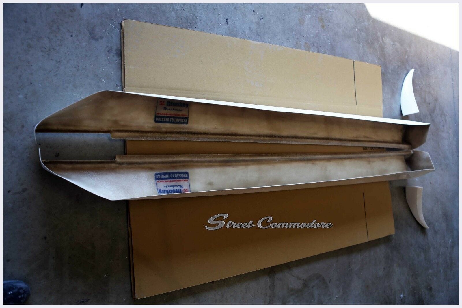 Installed View - Holden Commodore VT VY VZ Sedan: Super V8 Race Side Skirts
