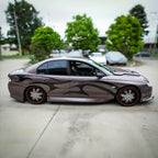 Installed View - Holden Commodore VT VY VZ Sedan: Super V8 Race Side Skirts