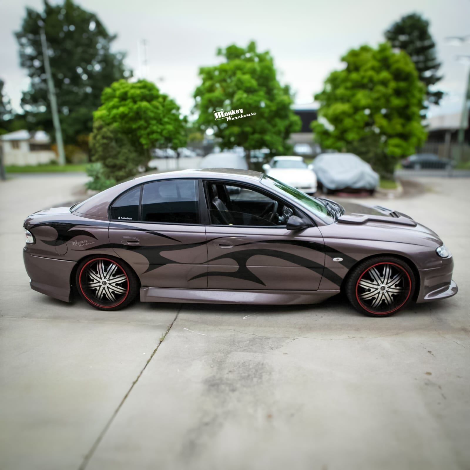 Installed View - Holden Commodore VT VY VZ Sedan: Super V8 Race Side Skirts