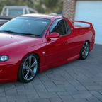 Installed View - Holden Commodore VU VT VX Ute: VX Style Conversion Side Skirts