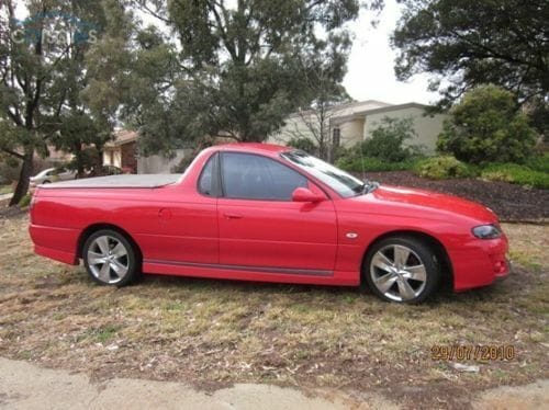 Installed View - Holden Commodore VU VX Ute: VY Style Conversion Side Skirts