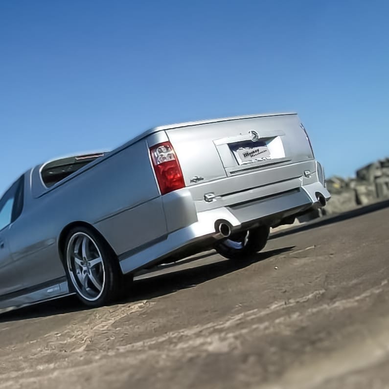 Installed View - Holden Commodore VU VY VZ Ute: Custom Tailgate Garnish Panel