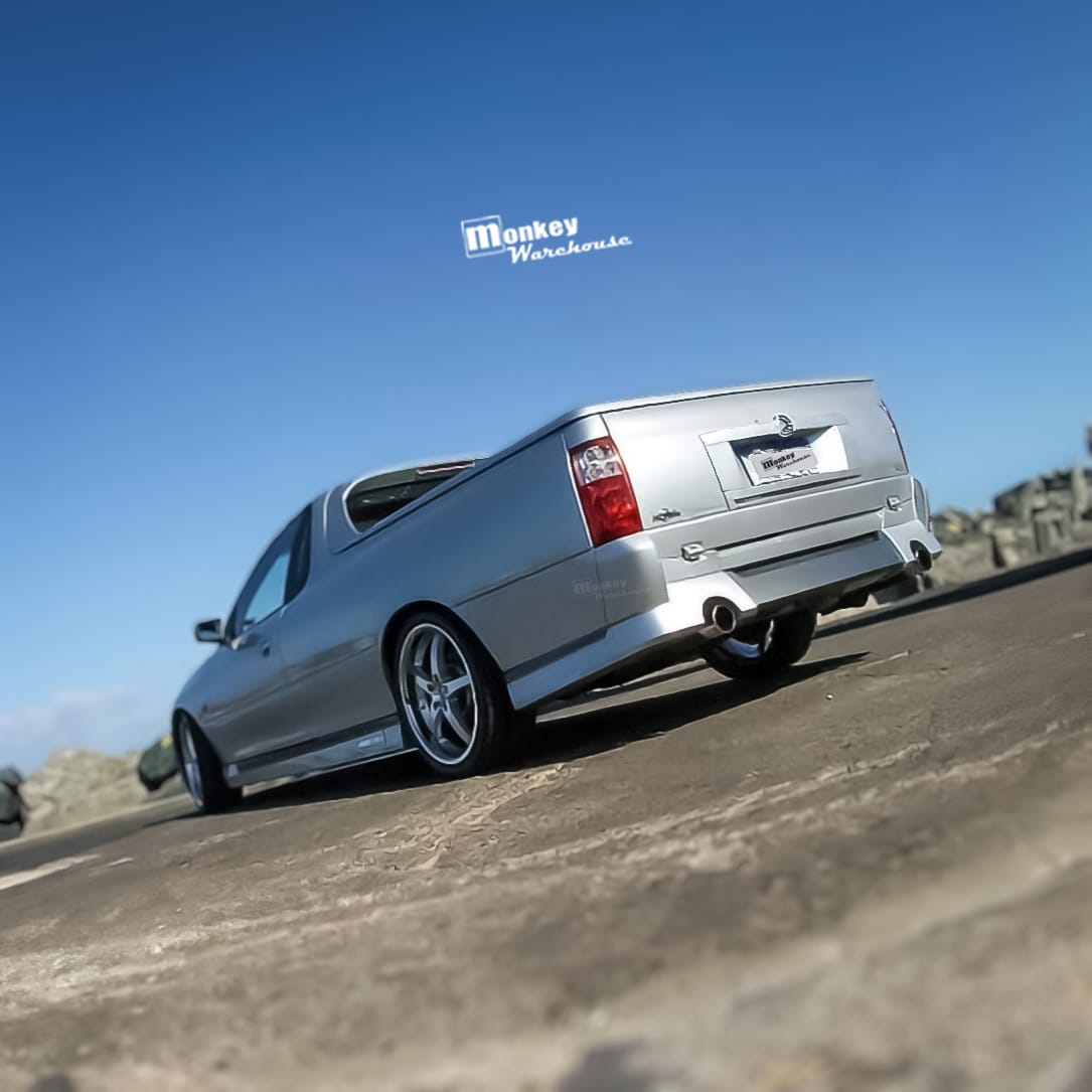 Installed View - Holden Commodore VU VY VZ Ute: Custom Tailgate Garnish Panel