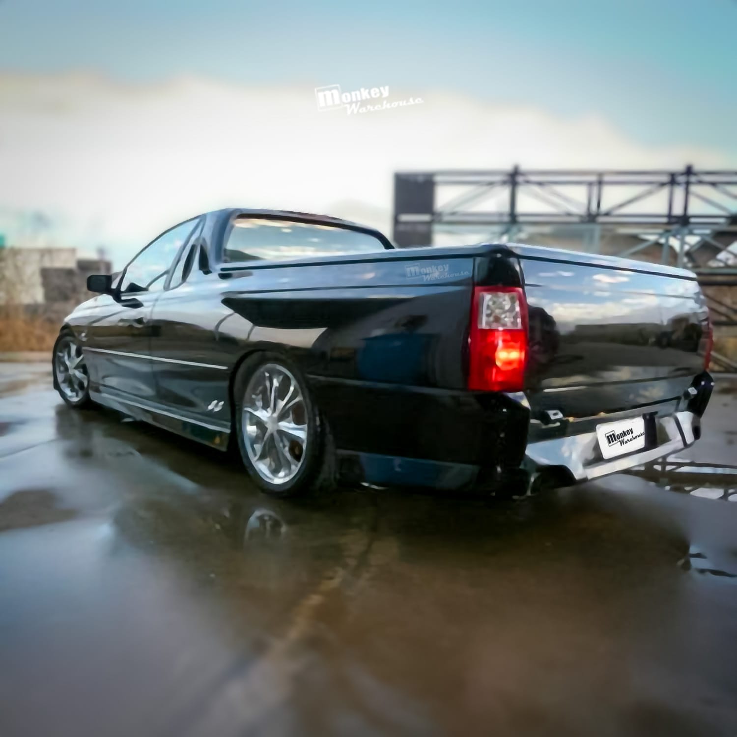 Installed View - Holden Commodore VU-VZ Ute: VZ Style Rear Bumper (Single)