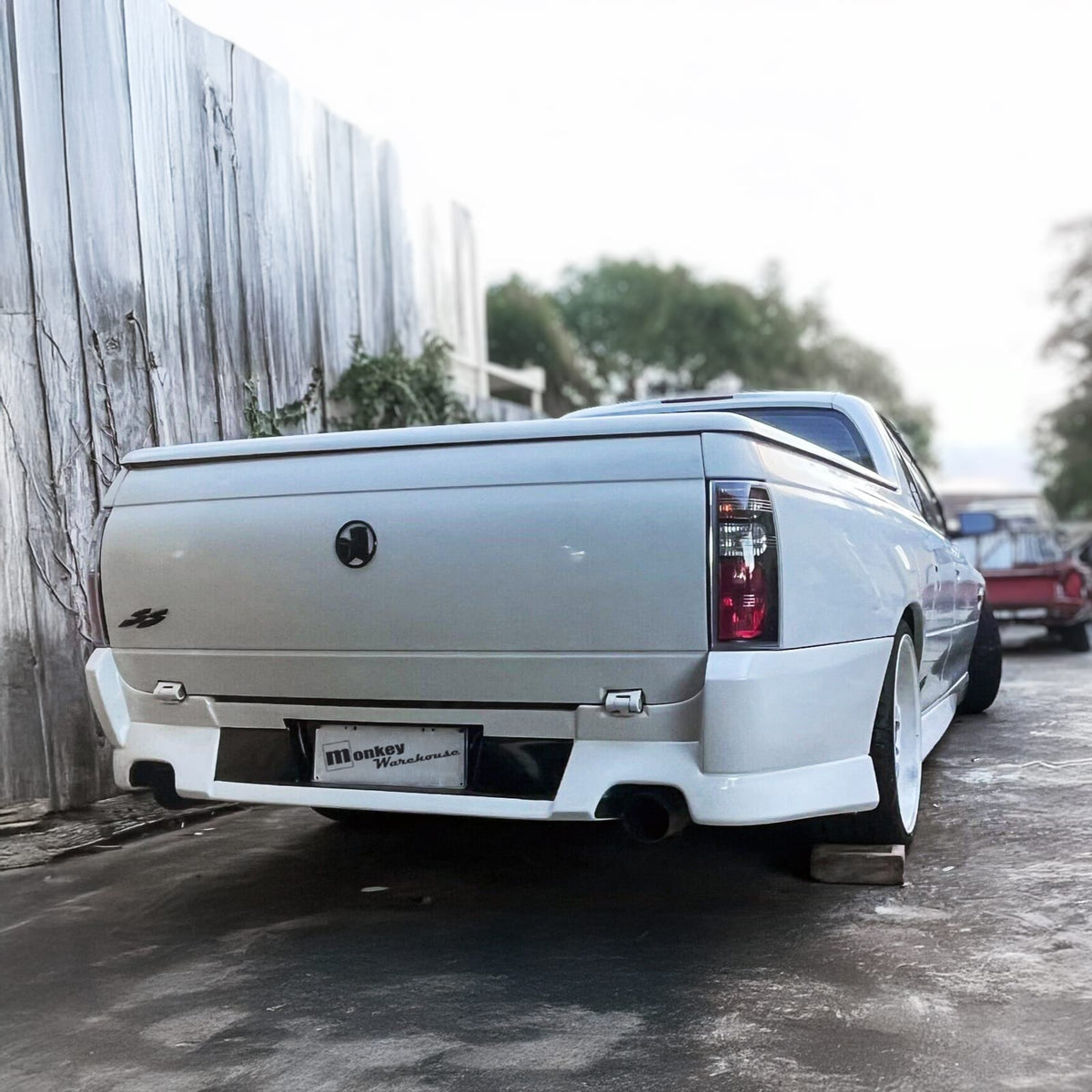 Installed View - Holden Commodore VU-VZ Ute: VZ Style Rear Bumper (Twin)