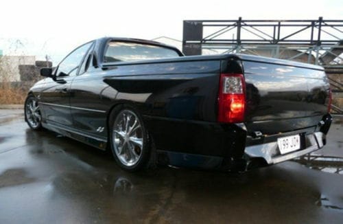 Installed View - Holden Commodore VU-VZ Ute: VZ Style Rear Bumper (Twin)
