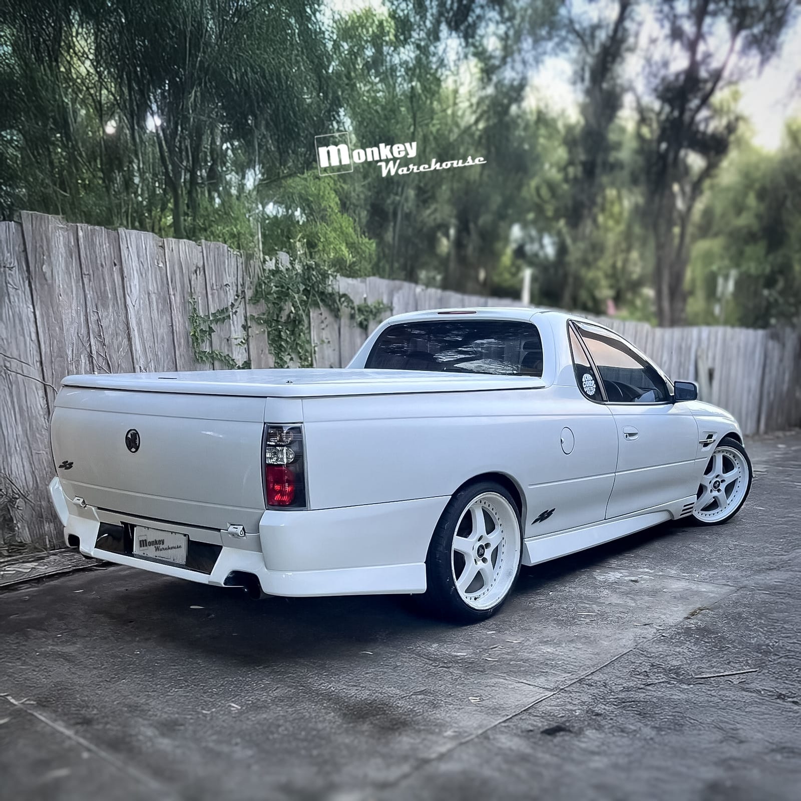 Installed View - Holden Commodore VU-VZ Ute: VZ Style Rear Bumper (Twin)
