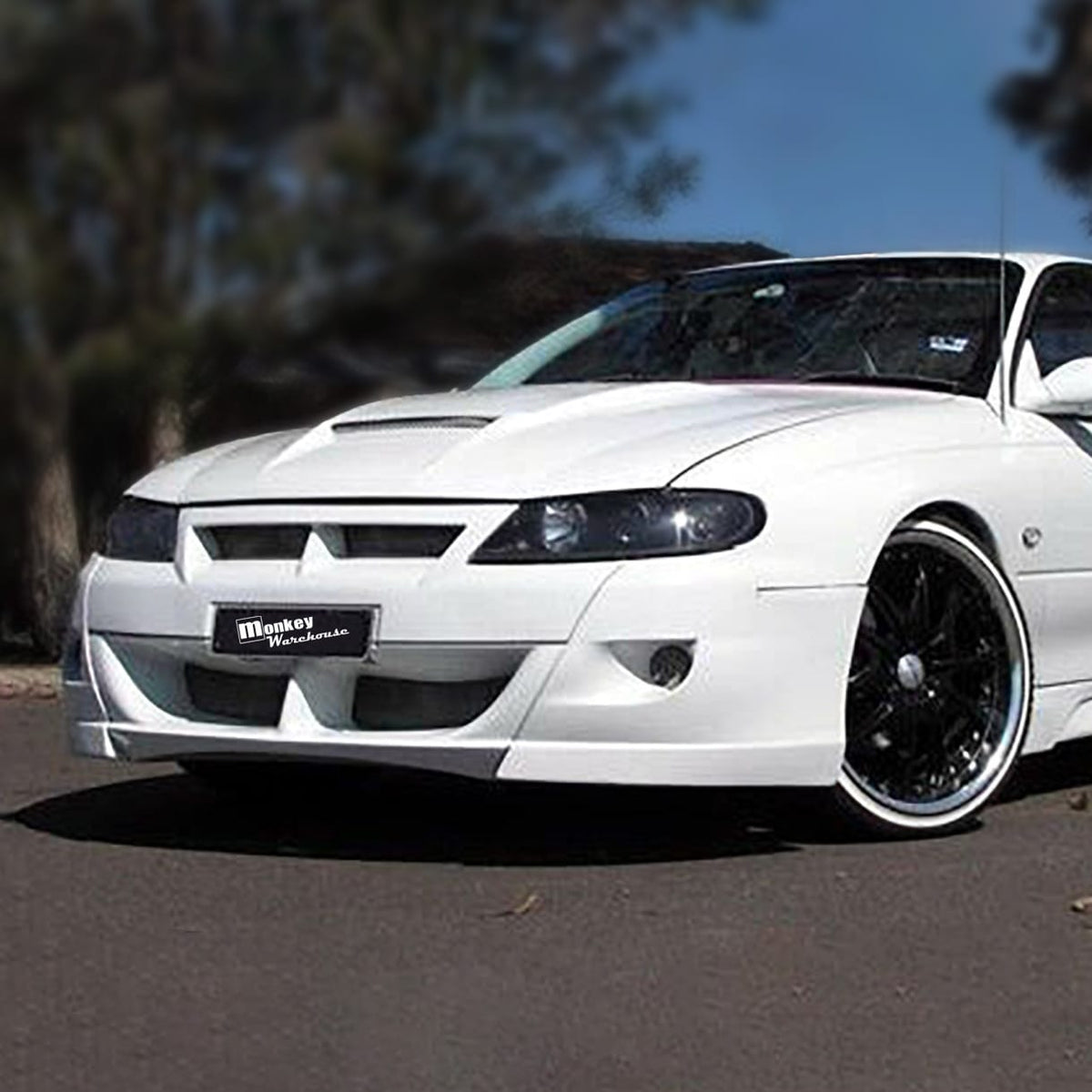 Installed View - Holden Commodore VX Calais: Custom Front Bumper