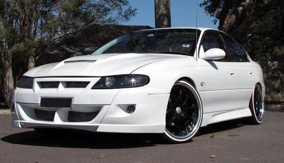 Installed View - Holden Commodore VX Calais: Custom Front Bumper
