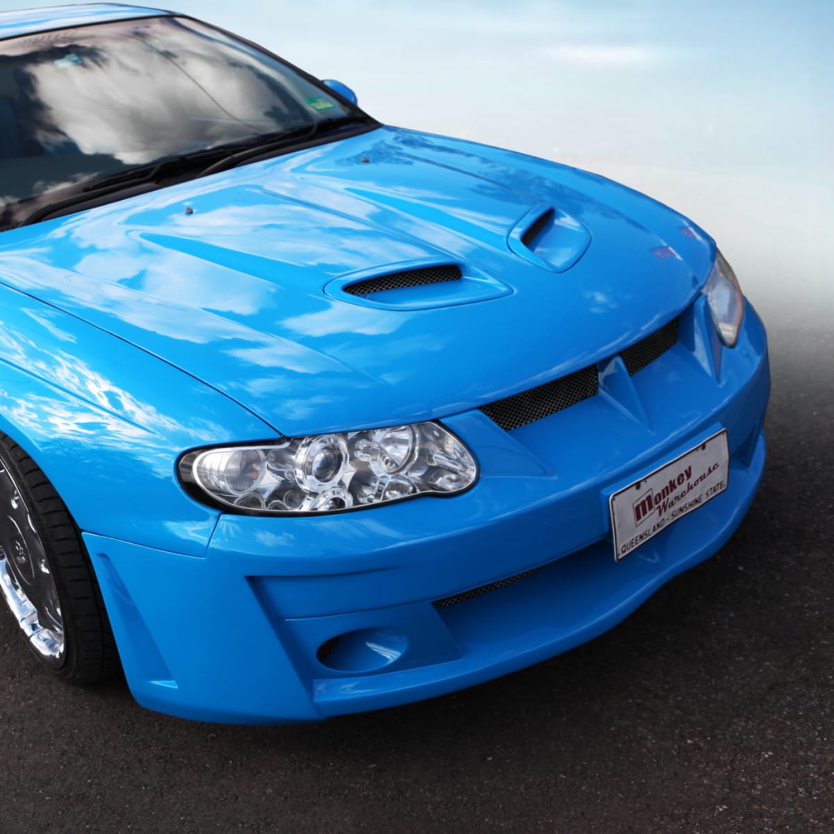 Installed View - Holden Commodore VX Sedan Ute Wagon: VY Style Front Bumper