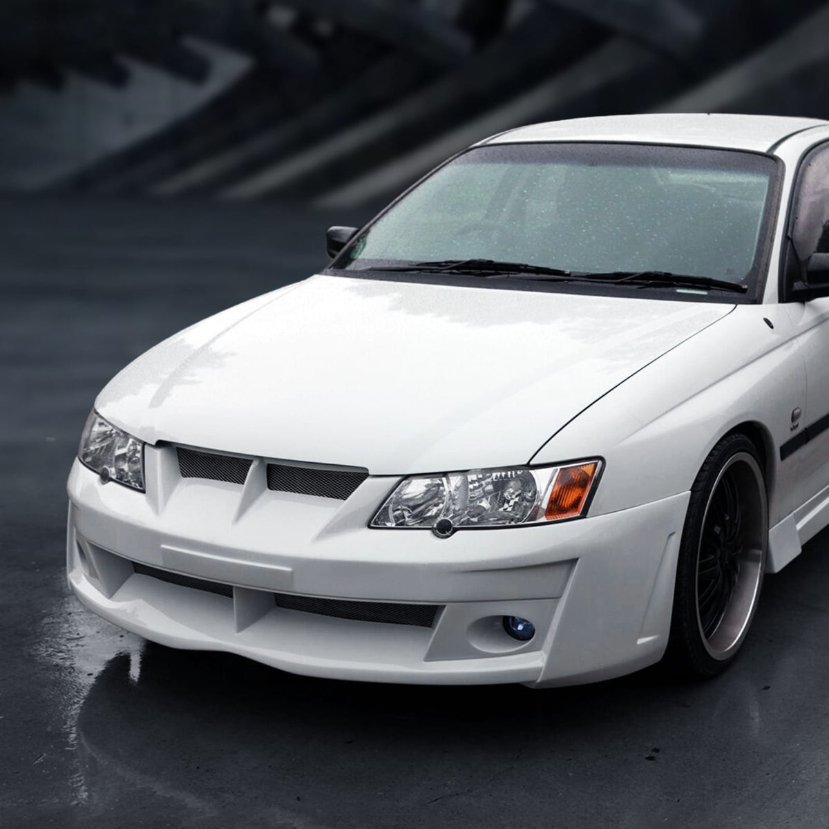 Installed View - Holden Commodore VY Sedan Ute Wagon: Tear Drop Front Bumper
