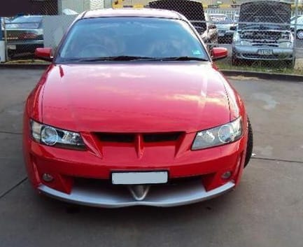Installed View - Holden Commodore VY Sedan Ute Wagon: Tear Drop Front Bumper