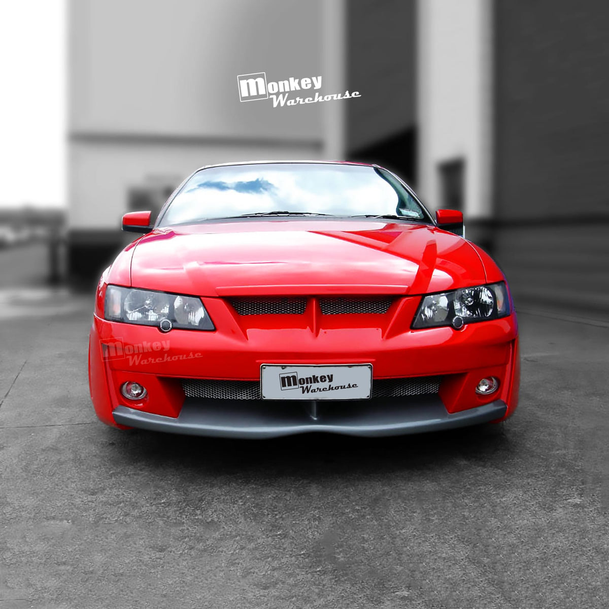 Installed View - Holden Commodore VY Sedan Ute Wagon: Tear Drop Front Bumper