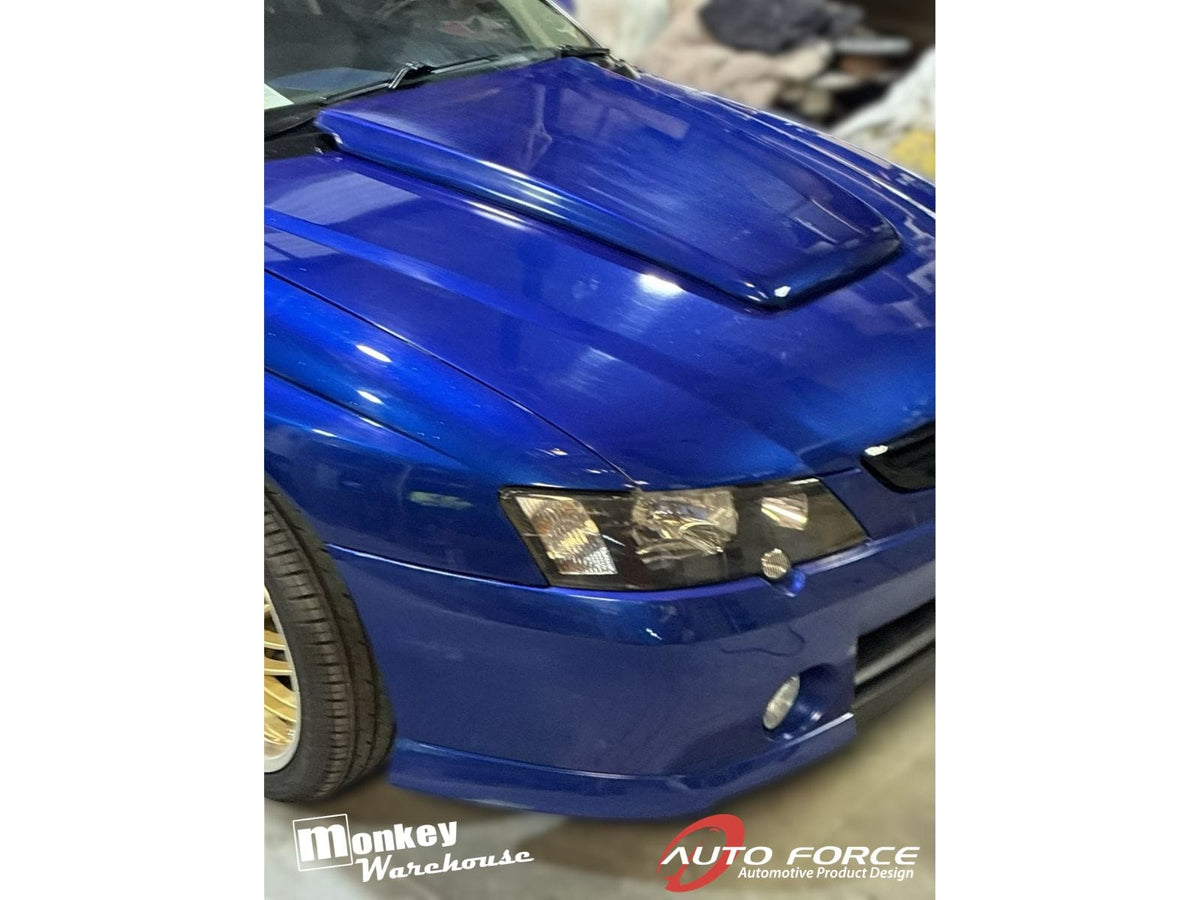 Installed View - Holden Commodore VY/VZ: H-Style Bonnet Scoop