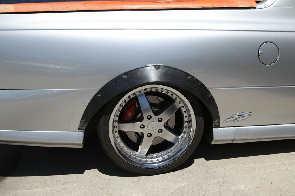 Installed View - Holden Commodore VY/VZ Ute: 4-Piece Wheel Flare Set