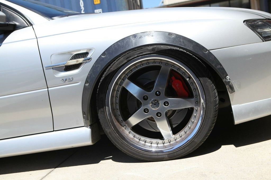 Installed View - Holden Commodore VY/VZ Ute: 4-Piece Wheel Flare Set