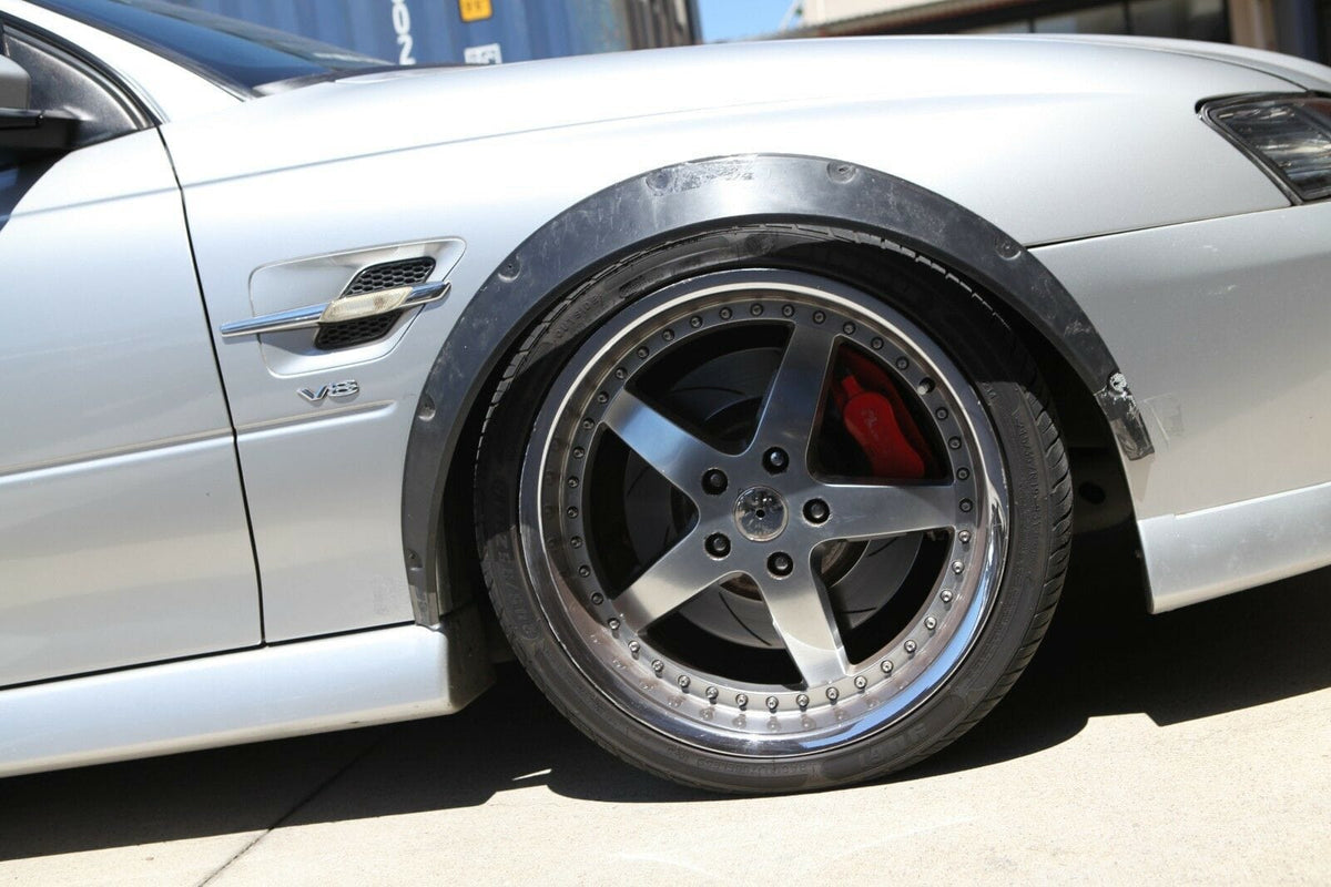 Installed View - Holden Commodore VY/VZ Ute: 4-Piece Wheel Flare Set