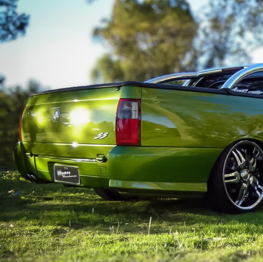 Installed View - Holden Commodore VY/VZ Ute: Rear Bumper Number Plate Infill Panel