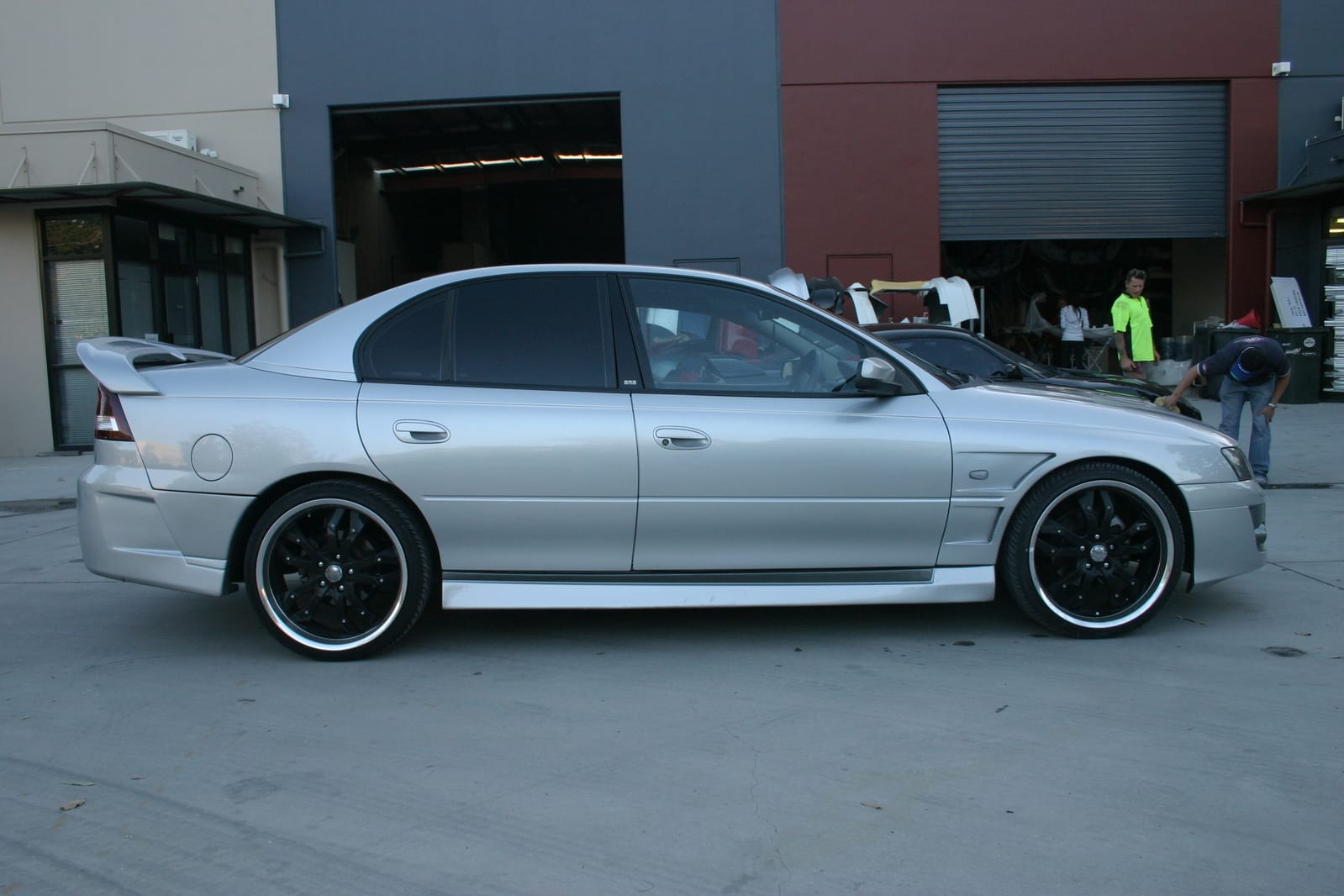 Installed View - Holden Commodore VY/VZ: Vented Front Guards