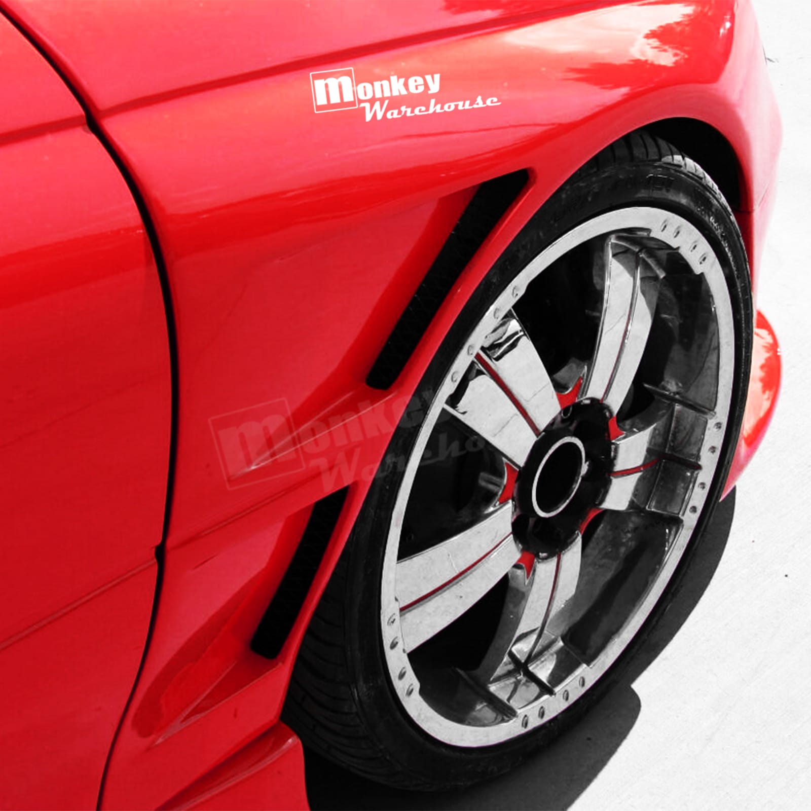 Installed View - Holden Commodore VY/VZ: Vented Front Guards