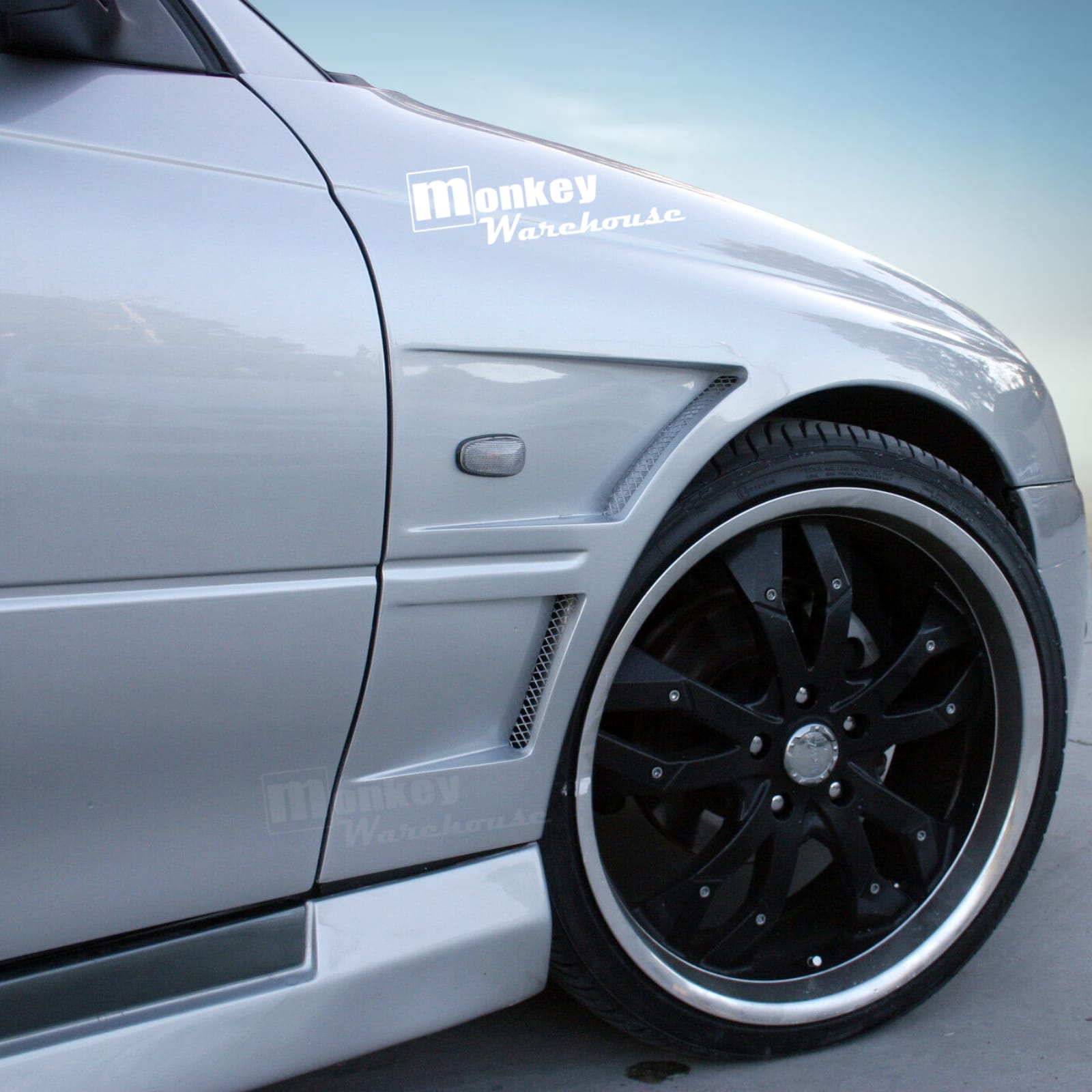 Installed View - Holden Commodore VY/VZ: Vented Front Guards
