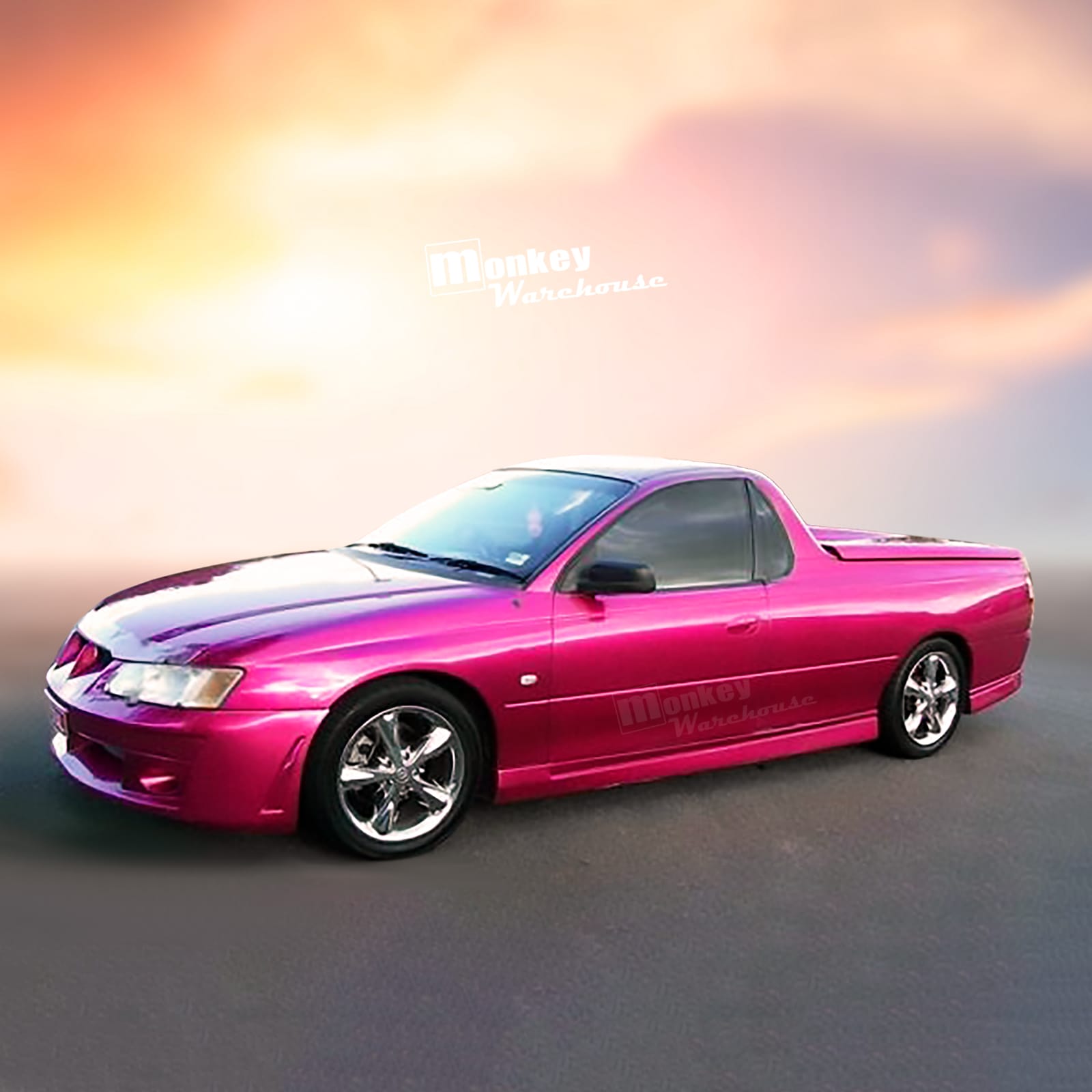 Installed View - Holden Commodore VY VZ Wagon & Ute: Conversion Side Skirts