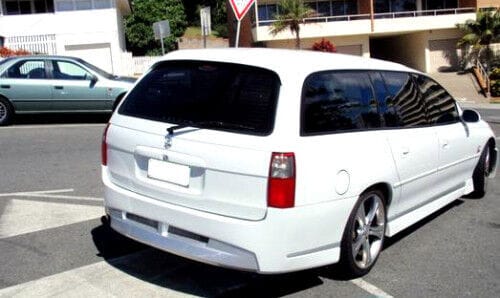 Installed View - Holden Commodore VY-VZ Wagon: VY Style Rear Bumper