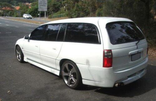 Installed View - Holden Commodore VY-VZ Wagon: VY Style Rear Bumper