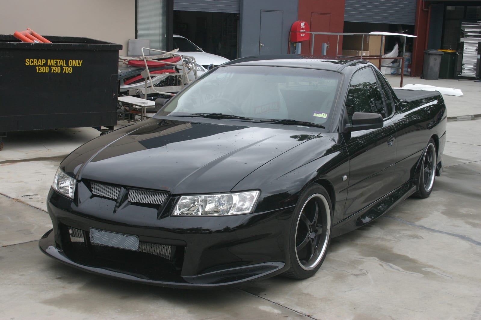 Installed View - Holden Commodore VZ Sedan Ute: V8 Touring Front Bumper