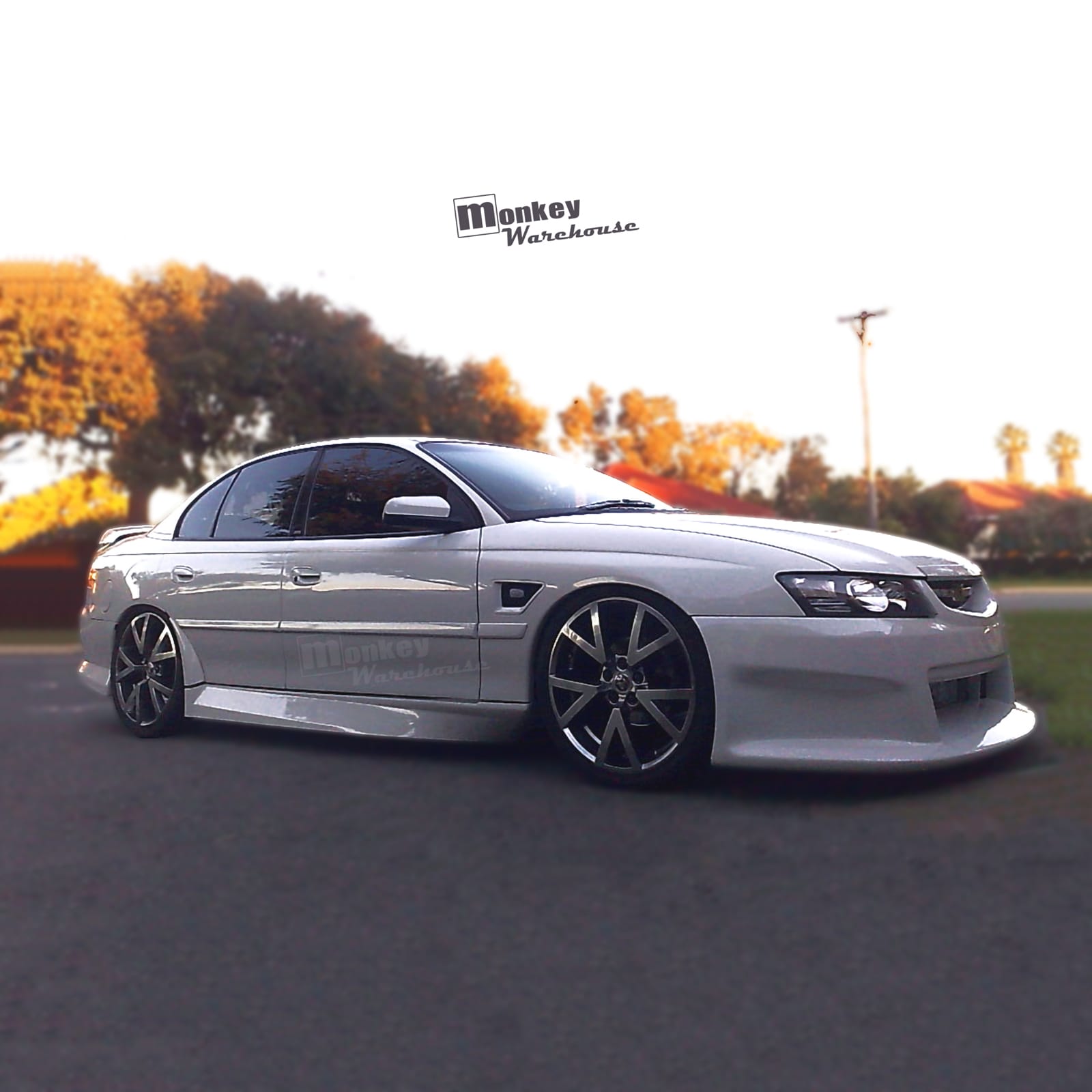 Installed View - Holden Commodore VZ Sedan Ute: V8 Touring Front Bumper