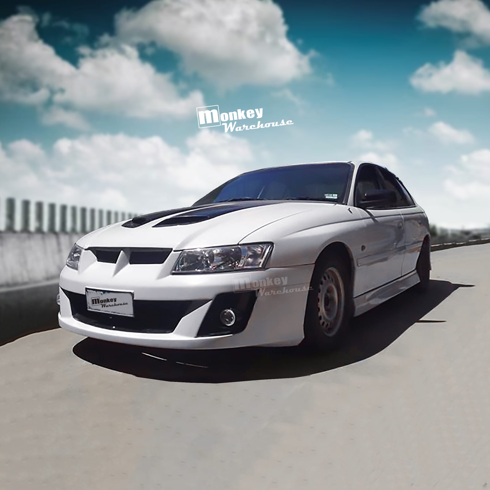 Installed View - Holden Commodore VZ Sedan Ute Wagon: Clubsport Style Bumper