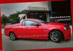 Installed View - Holden HSV Commodore VE VF Ute (2007-2017): Premium Window Visors