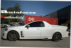 Installed View - Holden HSV Commodore VE VF Ute (2007-2017): Premium Window Visors