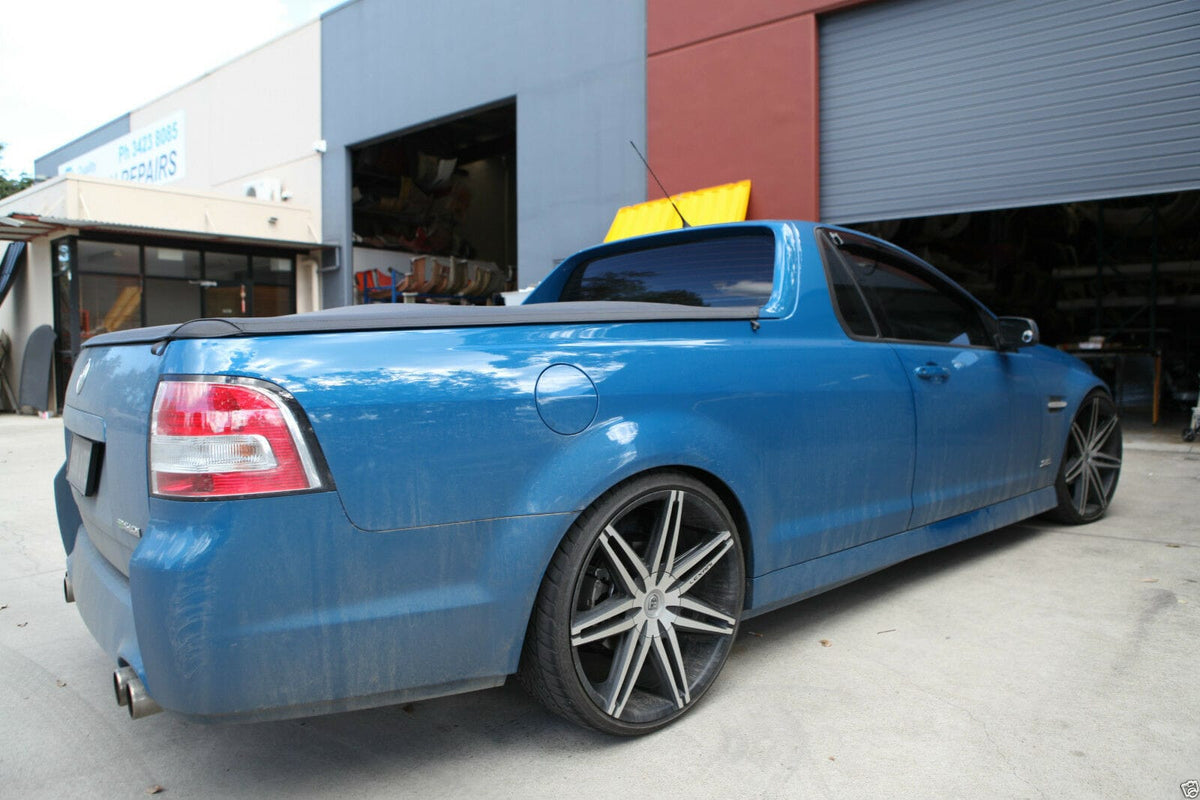 Installed View - Holden HSV Commodore VE VF Ute (2007-2017): Premium Window Visors
