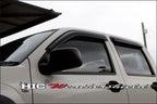 Installed View - Holden Rodeo Crew Cab Ute (2003-2008): Premium Window Visors