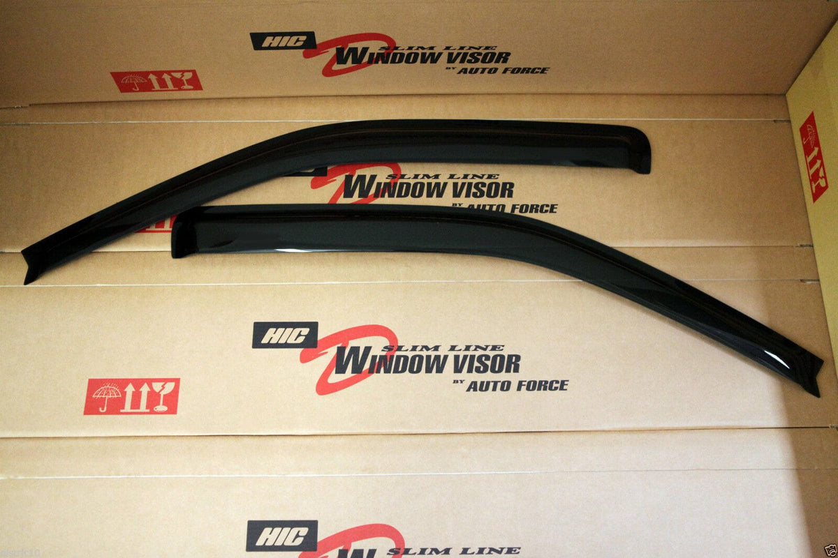 Installed View - Holden Rodeo Single Cab Ute (2003-2008): Premium Window Visors