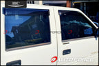 Installed View - Holden TF Rodeo Crew Cab Ute (1991-2002): Premium Window Visors