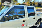 Installed View - Holden TF Rodeo Single Cab Ute (1991-2002): Premium Window Visors