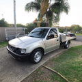 Installed View - Holden TF Rodeo Single Cab Ute (1991-2002): Premium Window Visors