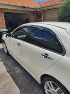 Installed View - Honda Accord Euro CL7 CL9 (2003-2008): Mugen Style Window Visors